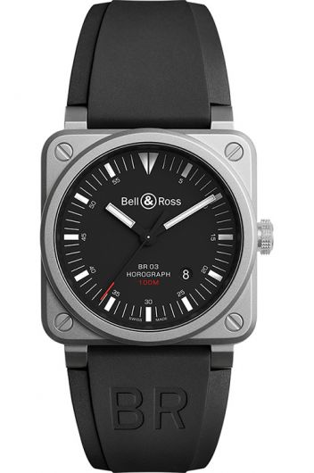 Bell & Ross BR0392-HOR-BLC/SRB