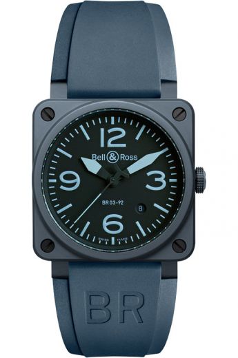 Bell & Ross Aviation BR0392-CERAM-BLUE