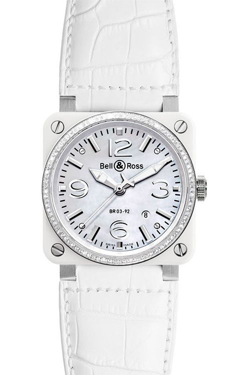 Bell & Ross BR 03-92 White Ceramic Diamonds