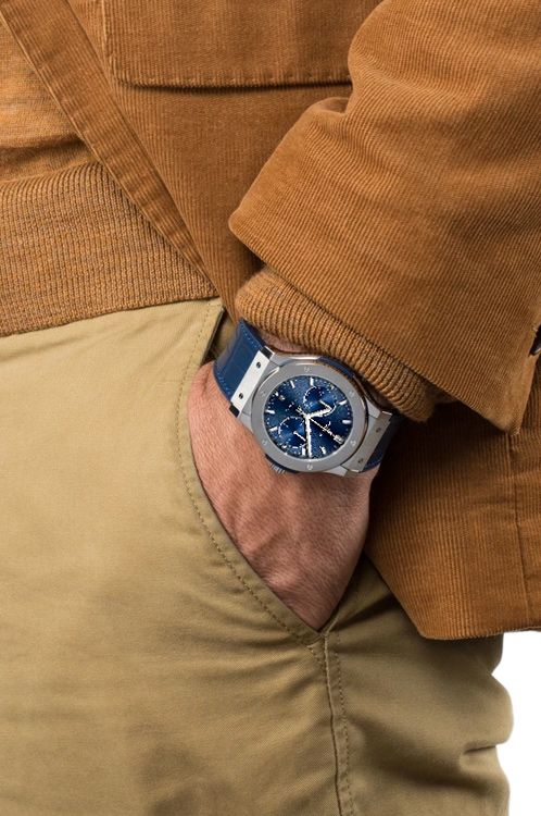 Classic Fusion Chronograph Titanium Blue