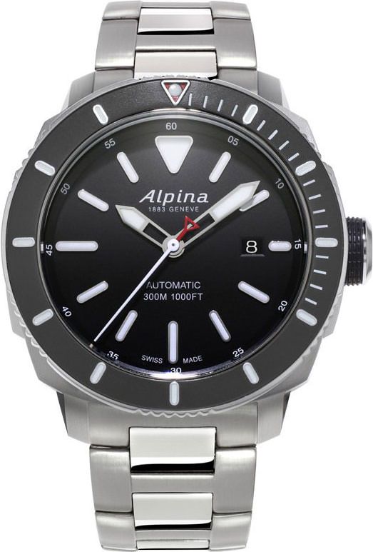 Alpina Seastrong Diver 300 Black Dial 44 mm Automatic Watch For Men - 1