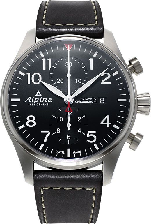 Alpina Startimer Pilot Black Dial 44 mm Automatic Watch For Men - 1