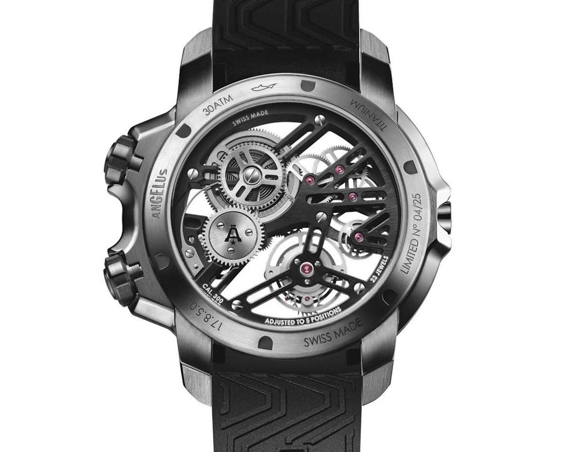 Angelus Urban Collection U50 Skeleton Dial 45 mm Manual Winding Watch For Men - 3