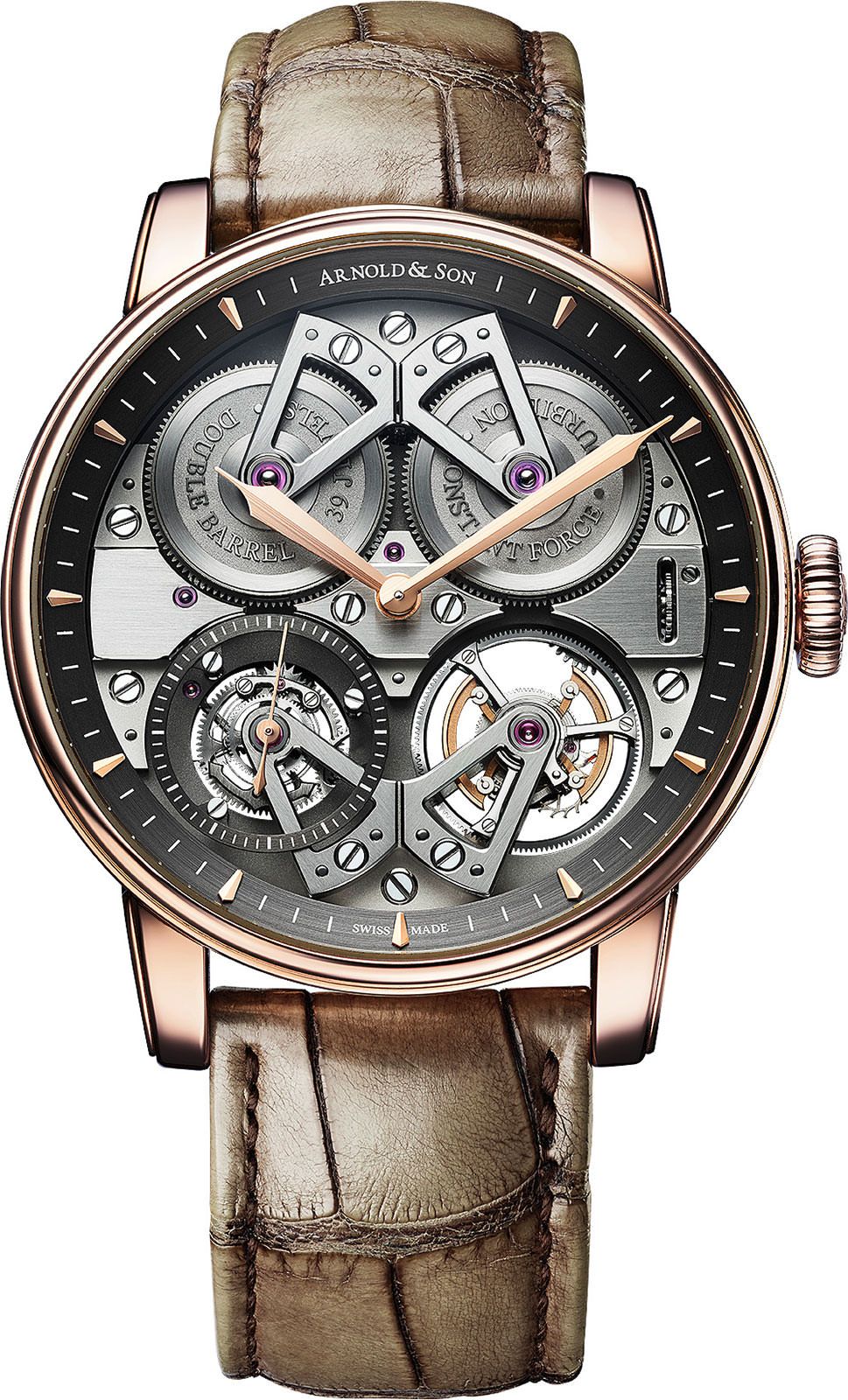 Arnold & Son Grandes Complications Constant Force Tourbillon Multicolor Dial 46 mm Manual Winding Watch For Men - 1