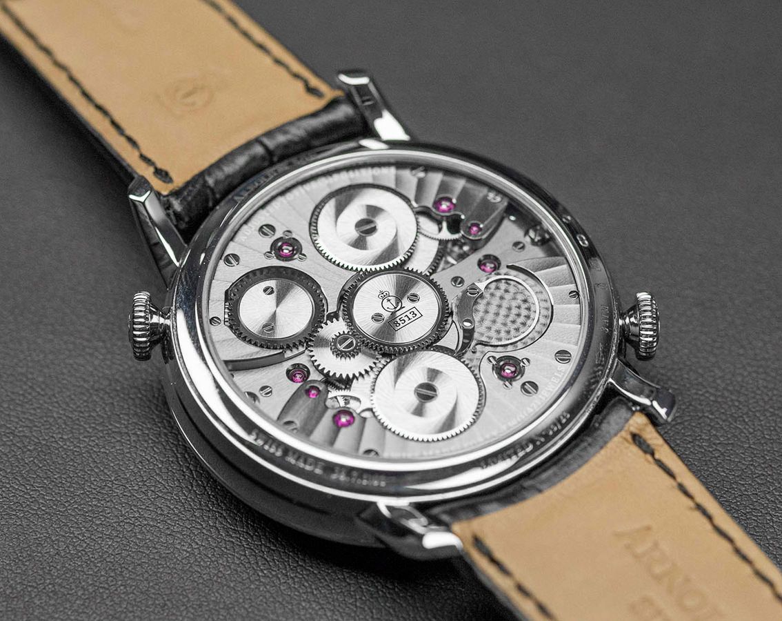 Arnold & Son Grandes Complications Double Tourbillon White Dial 43.5 mm Manual Winding Watch For Men - 4