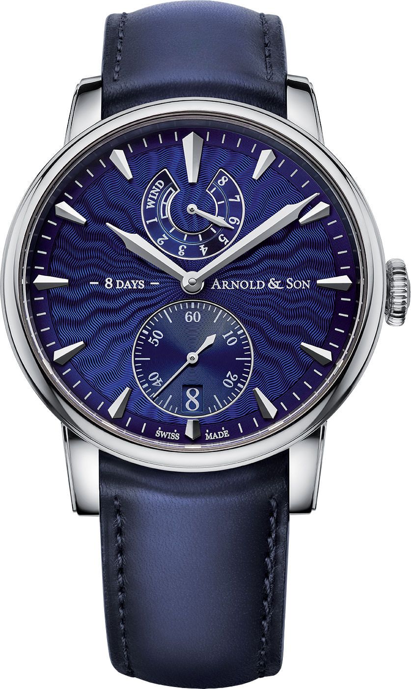 Arnold & Son Eight-Day Eight-Day Blue Blue Dial 43 mm Manual Winding Watch For Men - 1