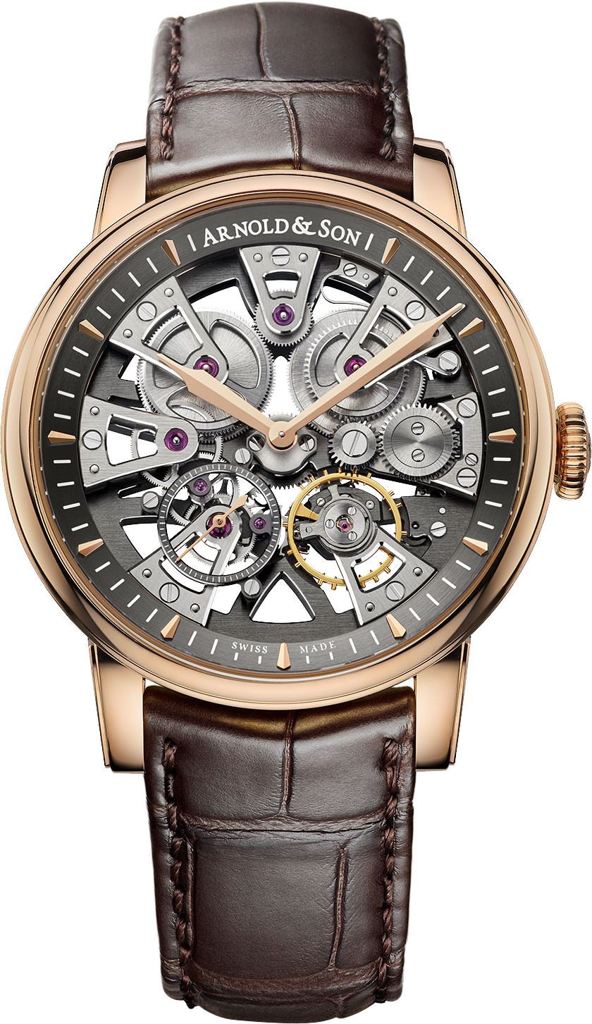 Arnold & Son Nebula Nebula Gold Skeleton Dial 41.5 mm Manual Winding Watch For Men - 1