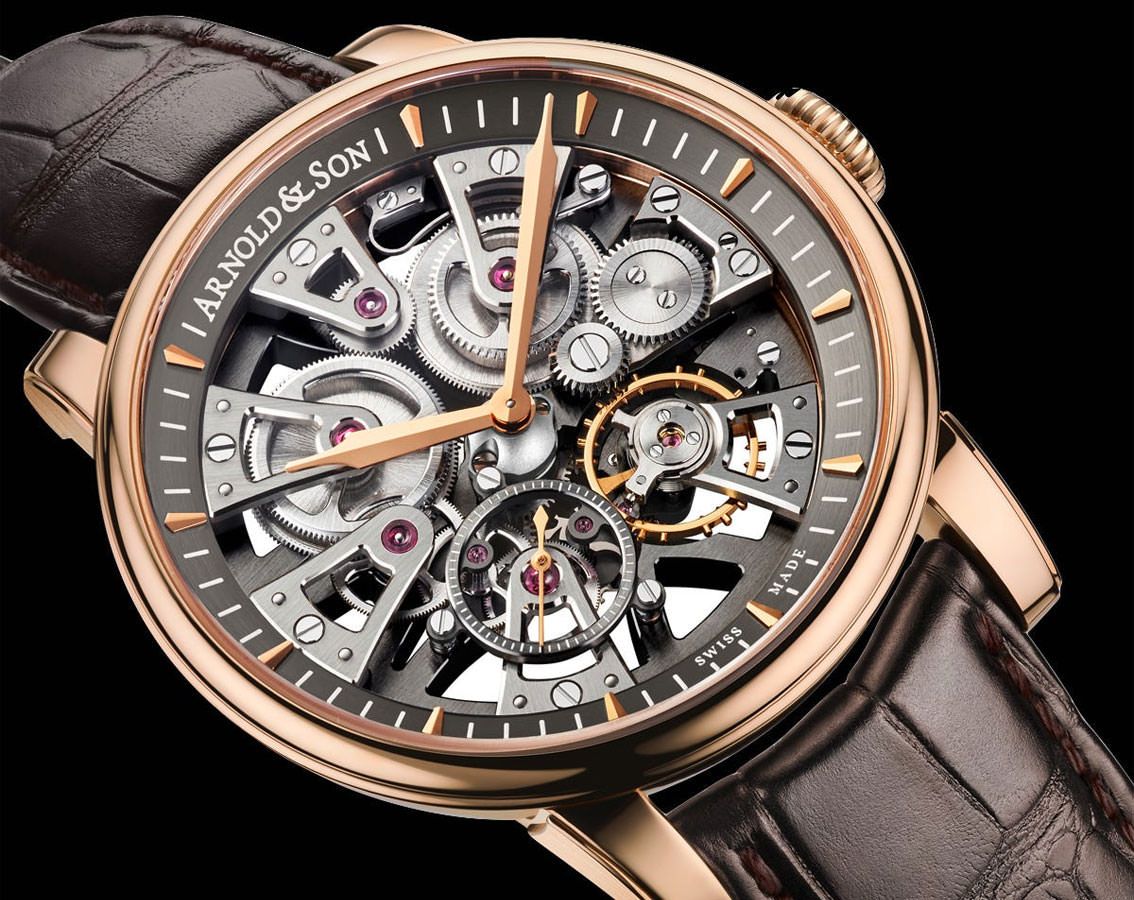 Arnold & Son Nebula Nebula Gold Skeleton Dial 41.5 mm Manual Winding Watch For Men - 2