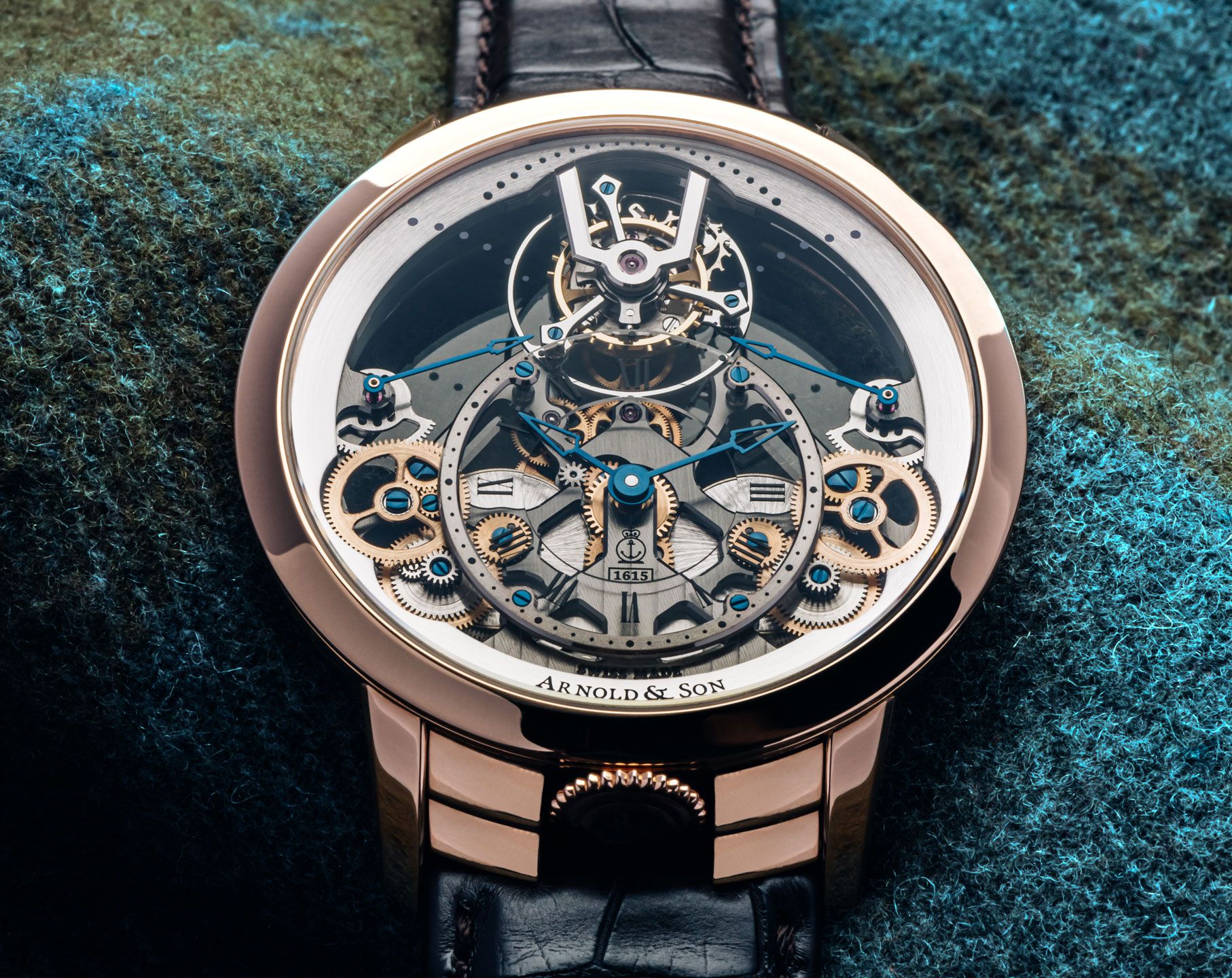 Arnold & Son Time Pyramid Time Pyramid Tourbillon Skeleton Dial 44.6 mm Manual Winding Watch For Men - 3