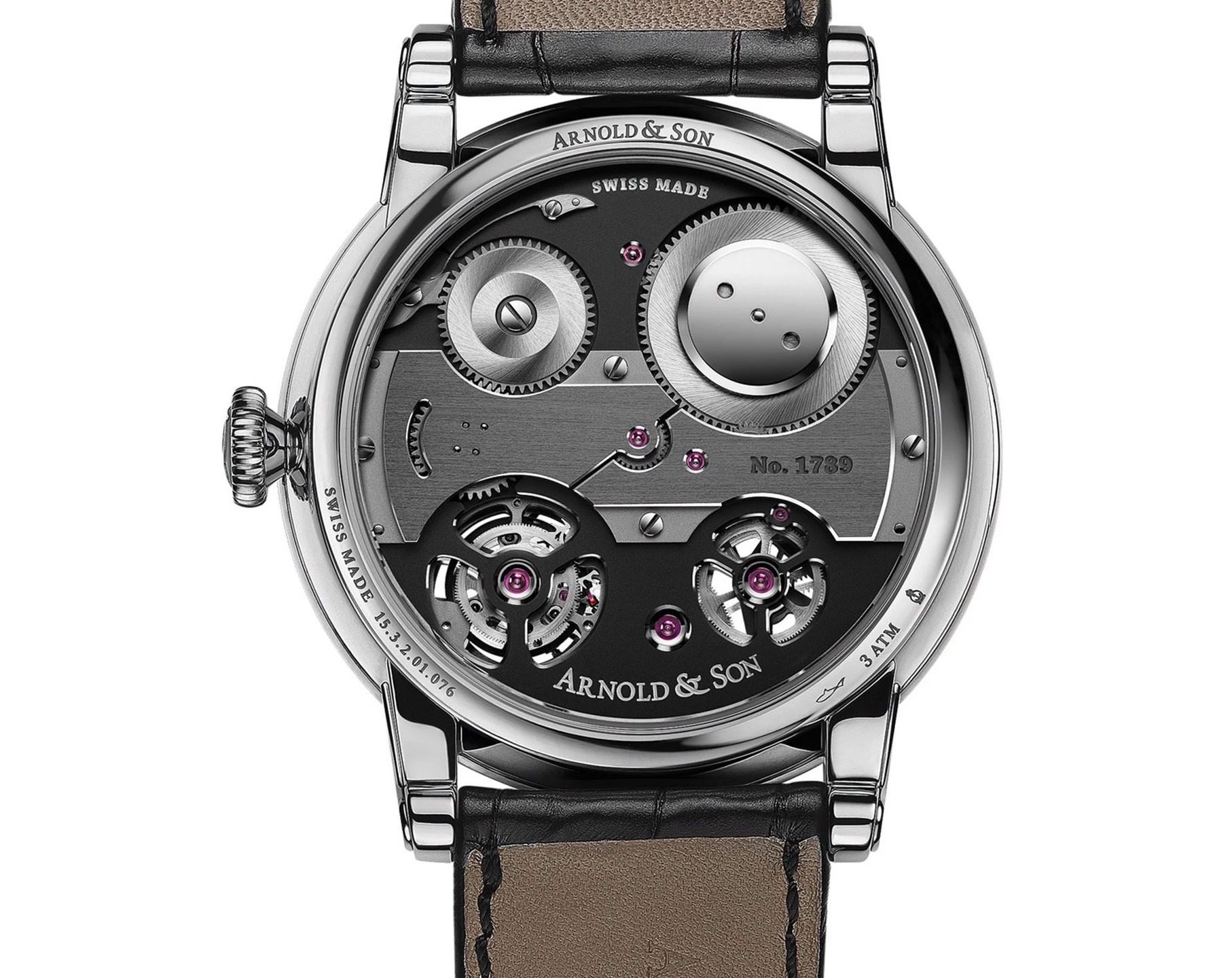 Arnold & Son Tourbillon Chrono 36 Tourbillon Chronometer 36 Steel Skeleton Dial 46 mm Manual Winding Watch For Men - 2