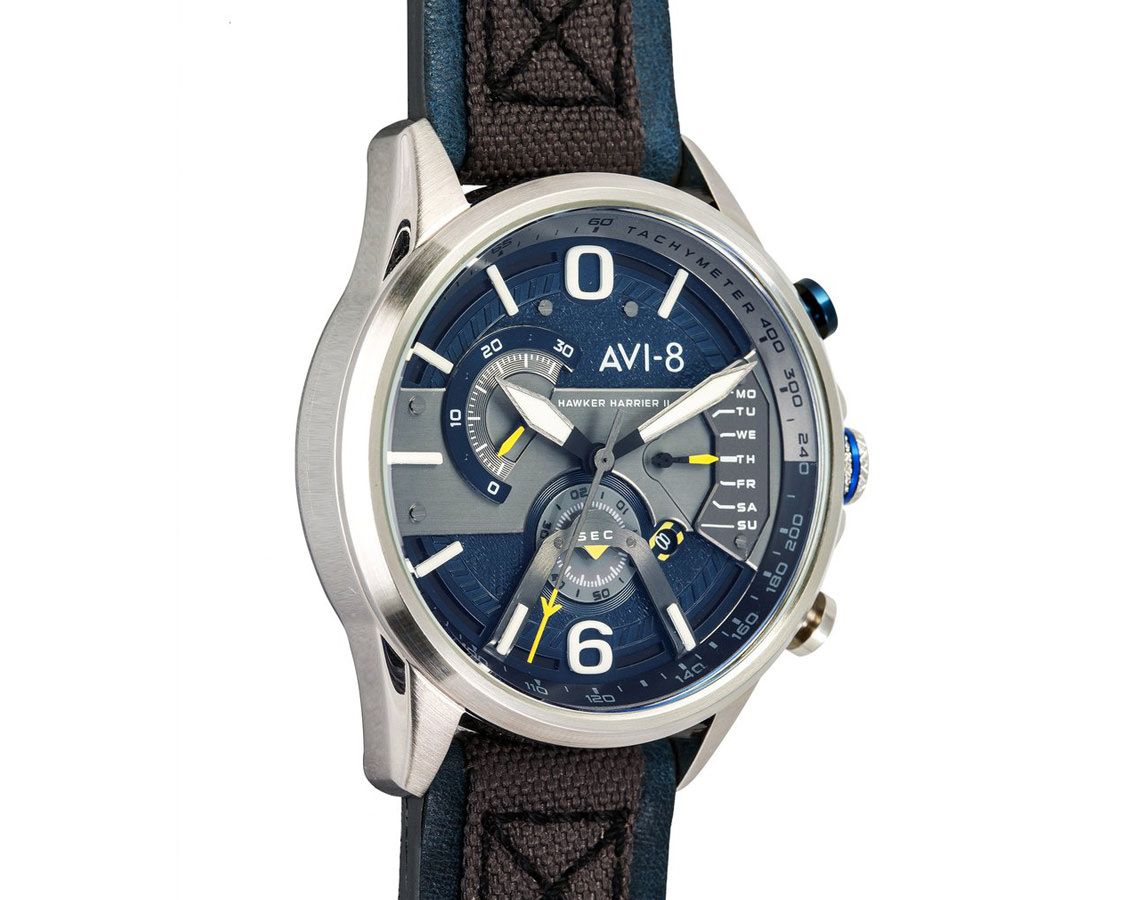 AVI-8 Hawker Harrier  Blue Dial 45 mm Quartz Watch For Men - 2