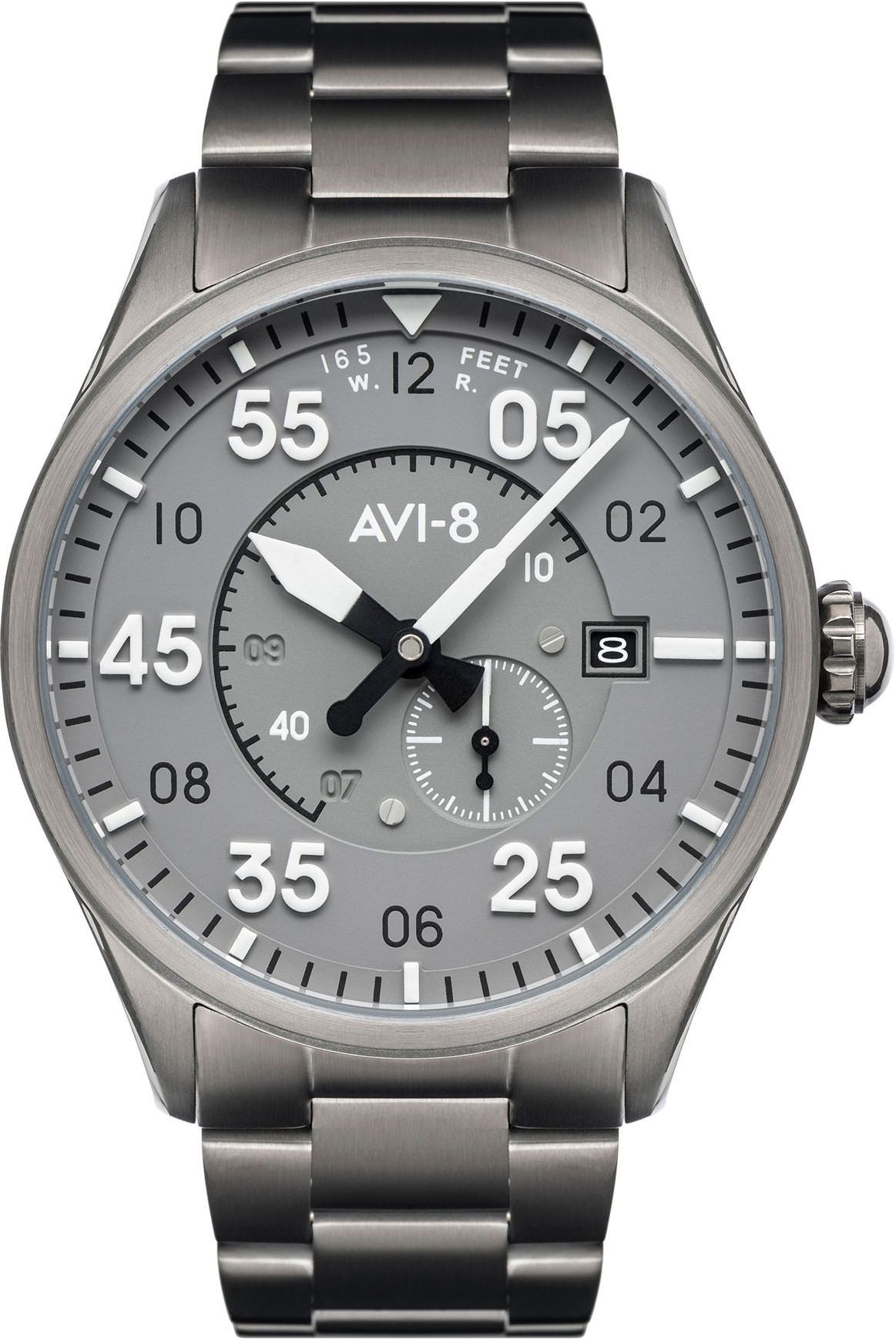 AVI-8 Spitfire  Grey Dial 42 mm Automatic Watch For Men - 1