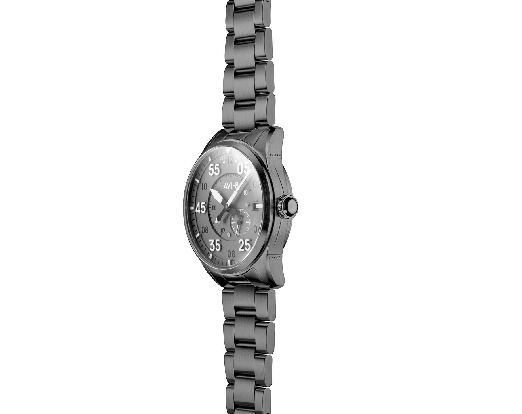 AVI-8 Spitfire  Grey Dial 42 mm Automatic Watch For Men - 6