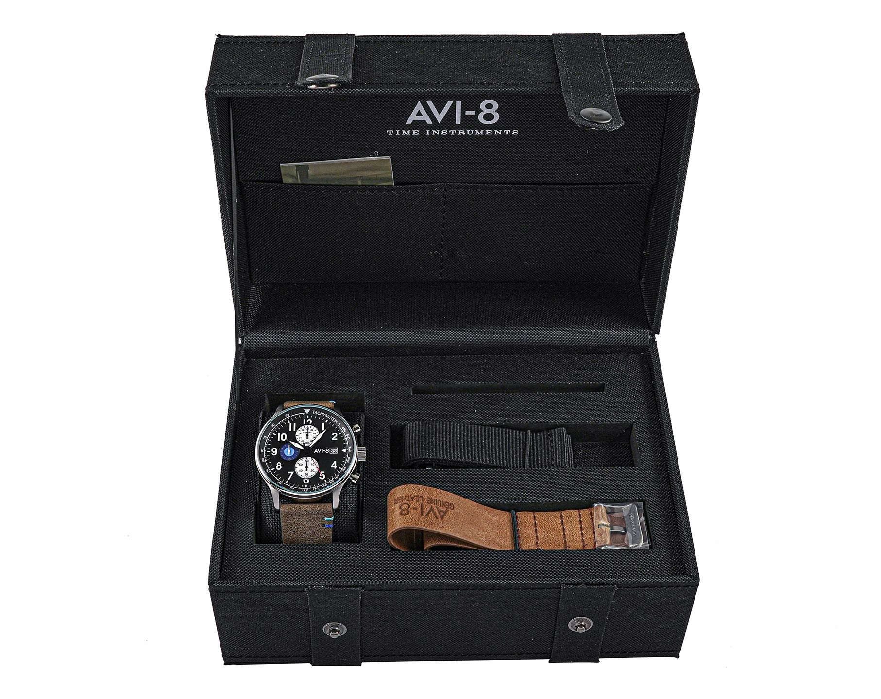 AVI-8 Hawker Hurricane  Black Dial 42 mm Quartz Watch For Men - 4