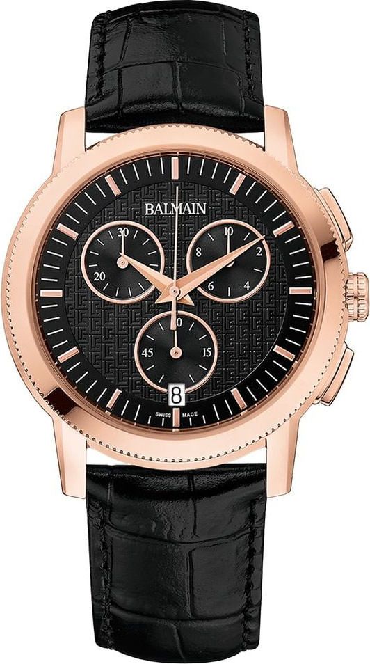 Balmain Chrono Sport  Black Dial 42 mm Quartz Watch For Men - 1