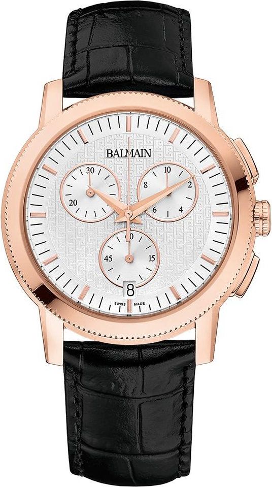 Balmain Chrono Sport  Silver Dial 42 mm Quartz Watch For Men - 1