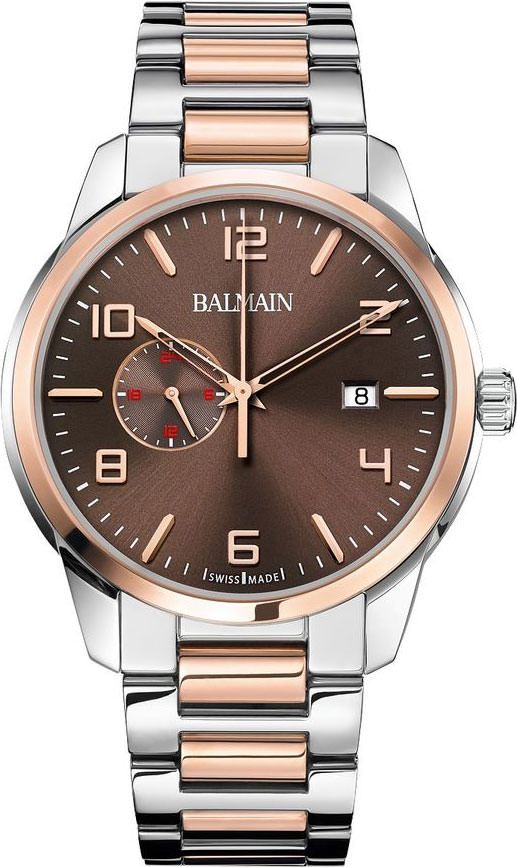 Balmain Madrigal Downtown Brown Dial 42 mm Quartz Watch For Men - 1