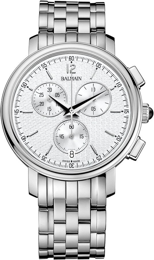 Balmain Tradition  Silver Dial 40 mm Quartz Watch For Men - 1