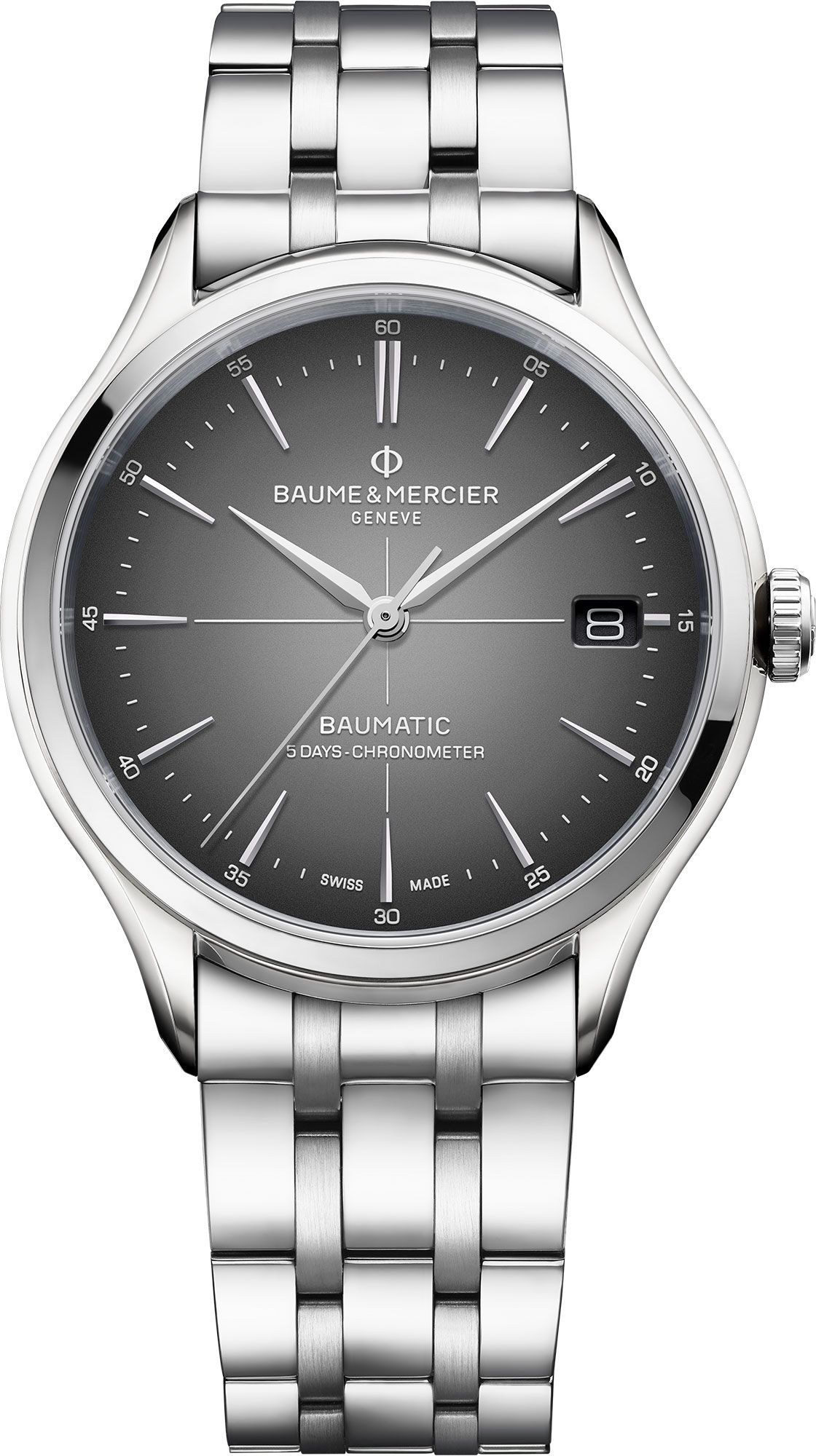 Baume & Mercier Clifton  Grey Dial 40 mm Automatic Watch For Men - 1