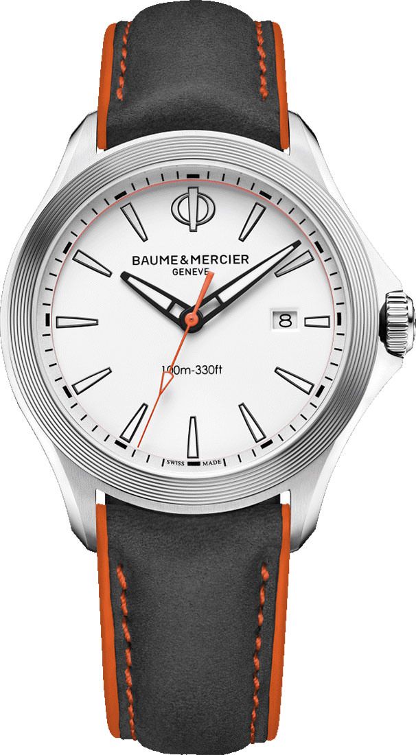 Baume & Mercier Clifton Club  White Dial 42 mm Quartz Watch For Men - 1