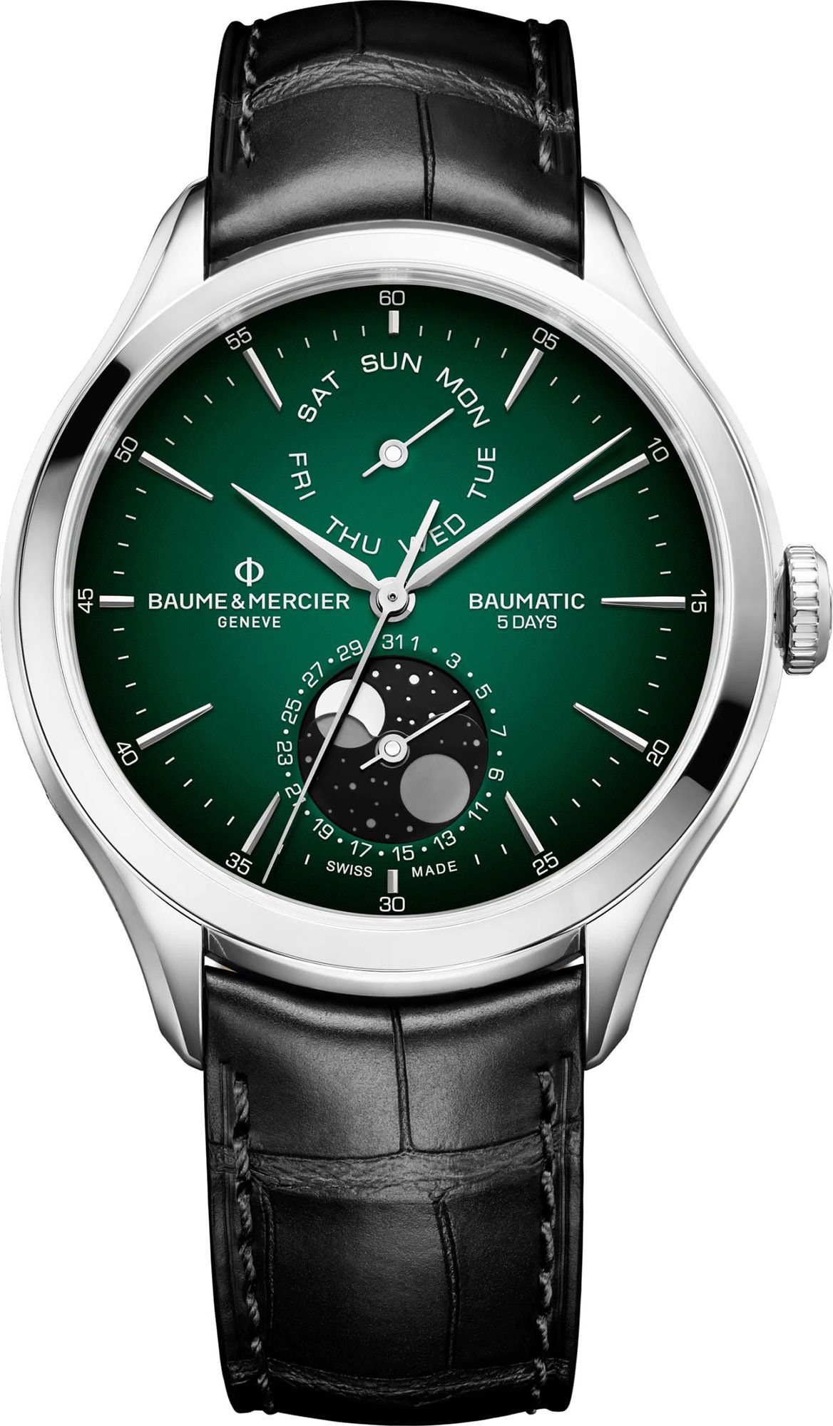 Baume & Mercier Clifton  Green Dial 42 mm Automatic Watch For Men - 1