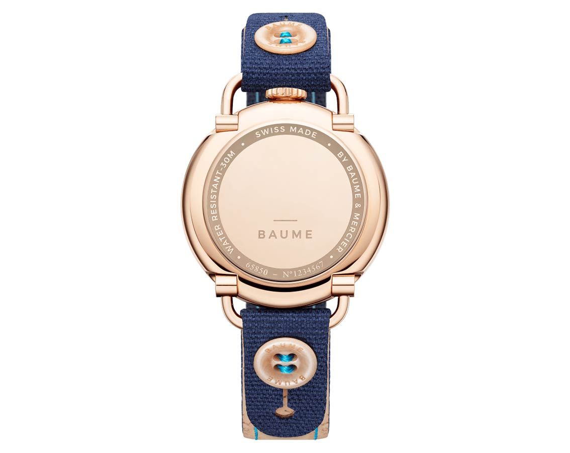 Baume & Mercier Baume  Blue Dial 35 mm Quartz Watch For Women - 2