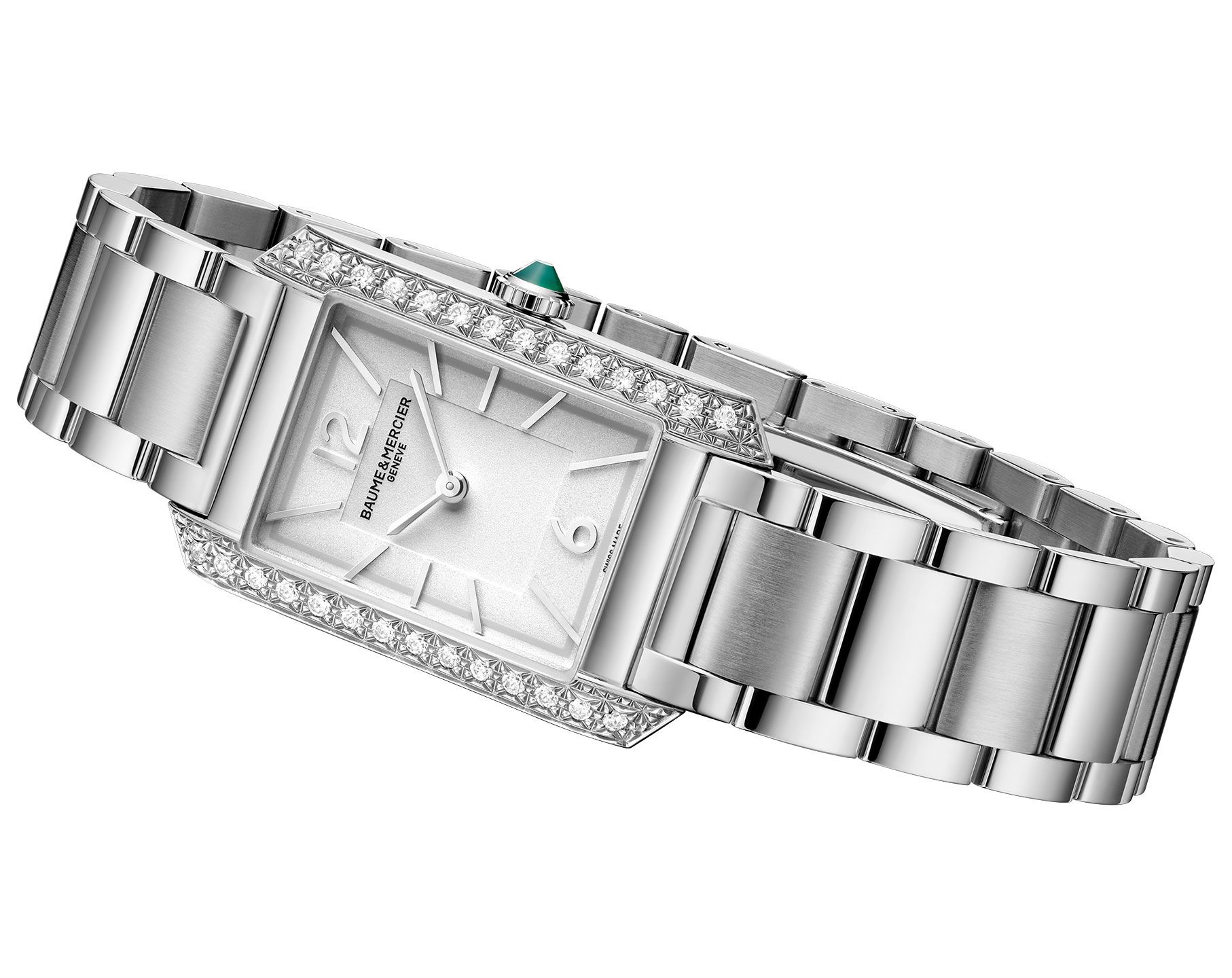 Baume & Mercier Hampton  Silver Dial 22 mm Quartz Watch For Women - 2