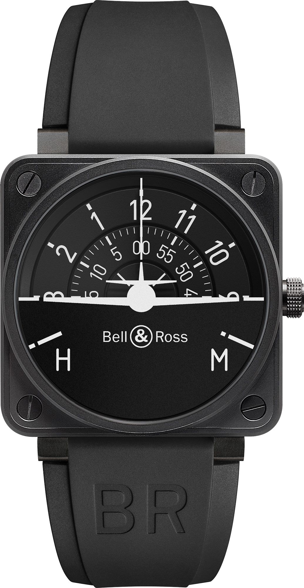 Bell & Ross Aviation BR 01 Flight Instruments Black Dial 46 mm Automatic Watch For Men - 1