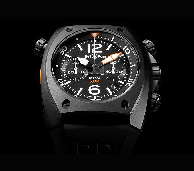 Bell & Ross Marine Chronograph Black Dial 44 mm Automatic Watch For Men - 3