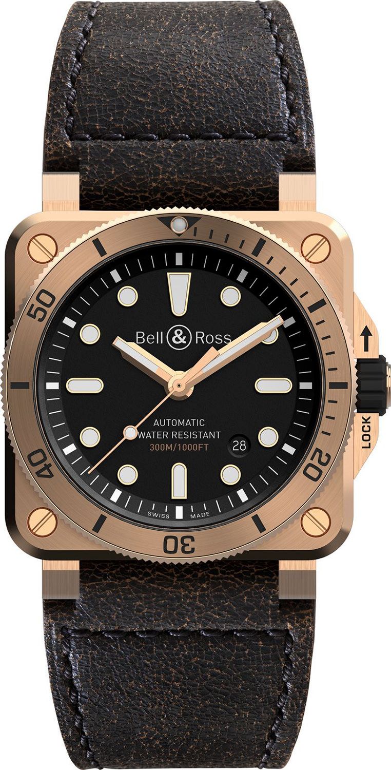 Bell & Ross Aviation BR 03-92 Diver Bronze Black Dial 42 mm Automatic Watch For Men - 1