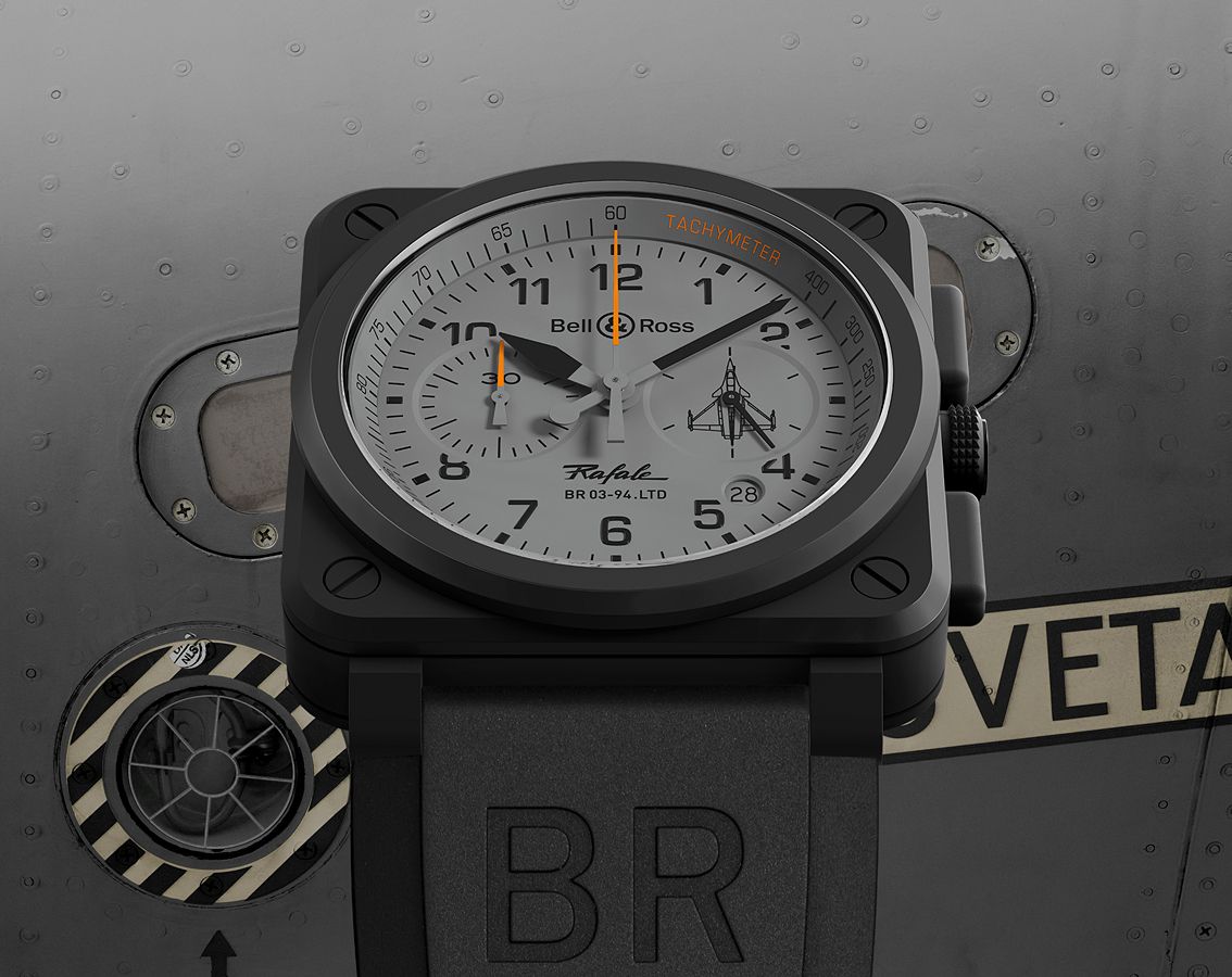 Bell & Ross Aviation BR 03-94 Chronographe Grey Dial 42 mm Automatic Watch For Men - 2