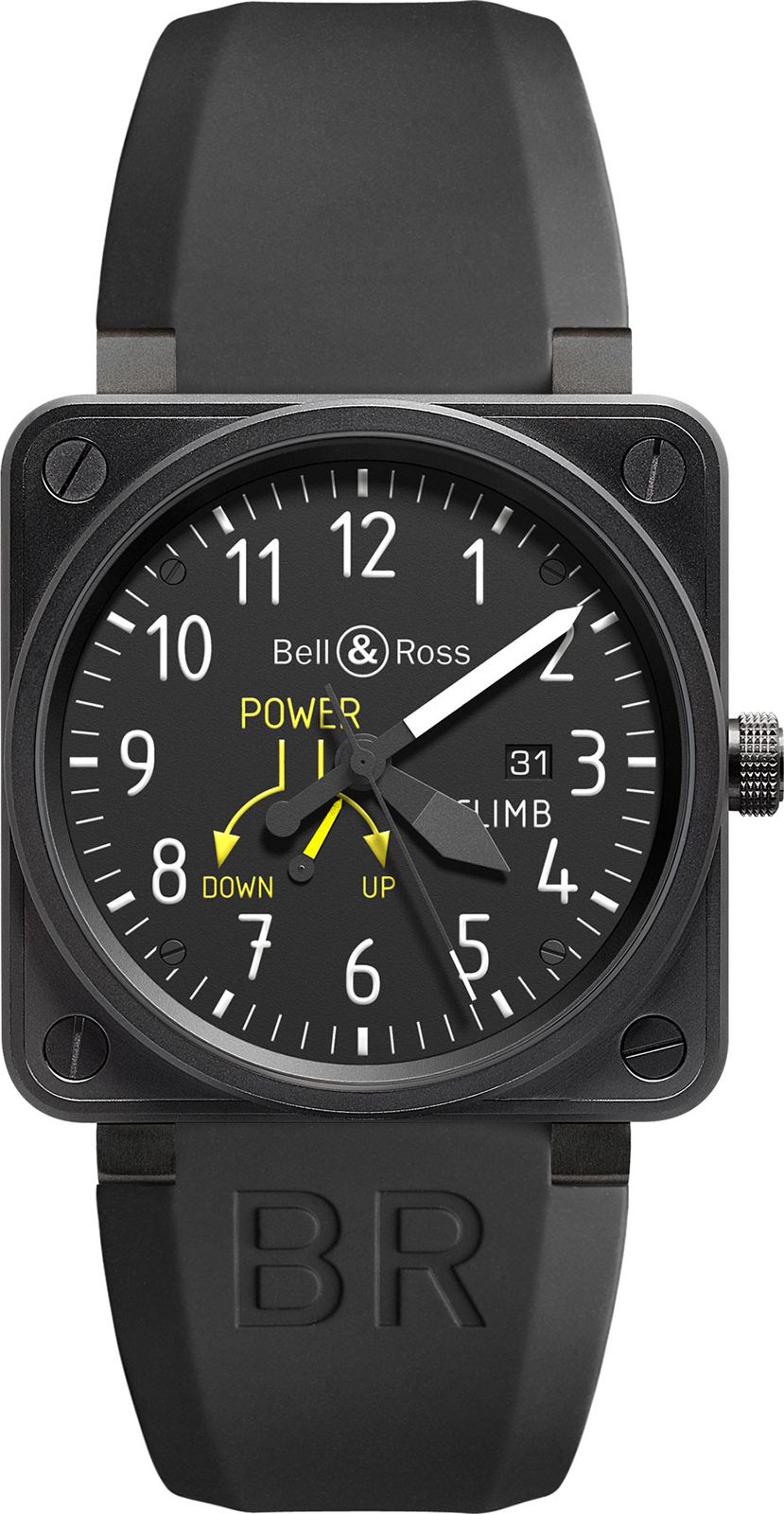 Bell & Ross Aviation BR 01 Flight Instruments Black Dial 46 mm Automatic Watch For Men - 1