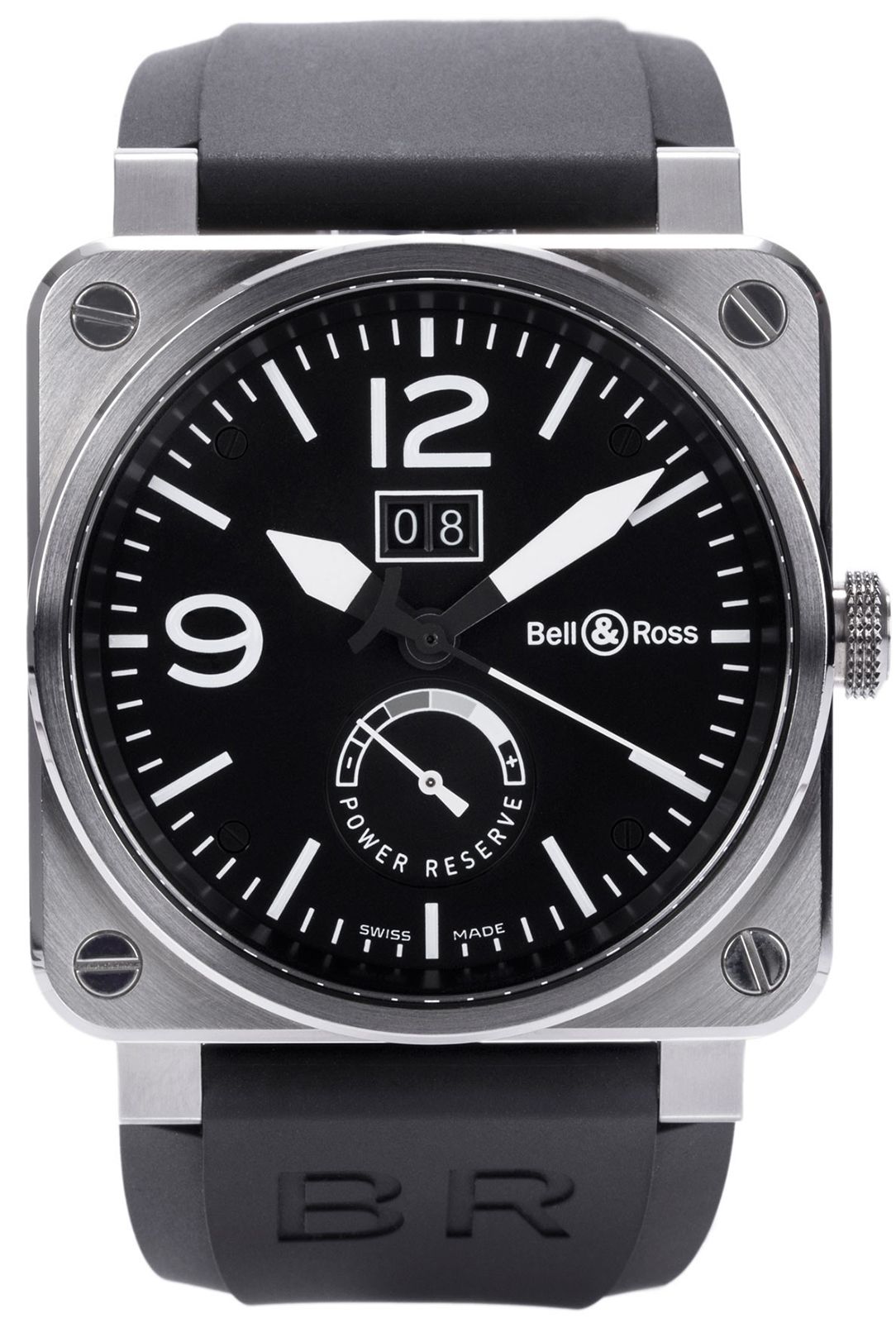 Bell & Ross Aviation BR 03-90 Grande Date Et Reserve De Marche Black Dial 42 mm Automatic Watch For Men - 1