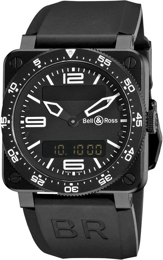 Bell & Ross Aviation BR 03 Type Aviation Black Dial 42 mm Quartz Watch For Men - 1