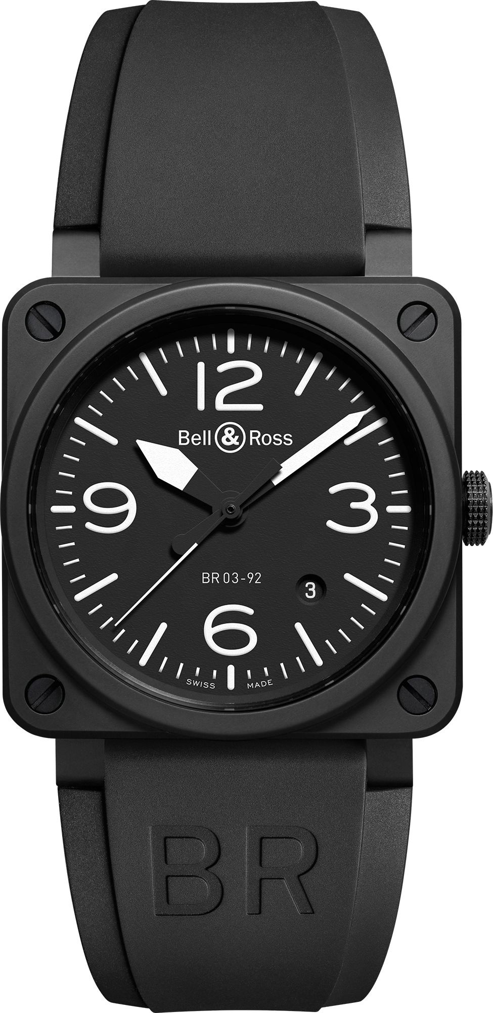 Bell & Ross Aviation BR 03-92 Ceramic Black Dial 42 mm Automatic Watch For Men - 1