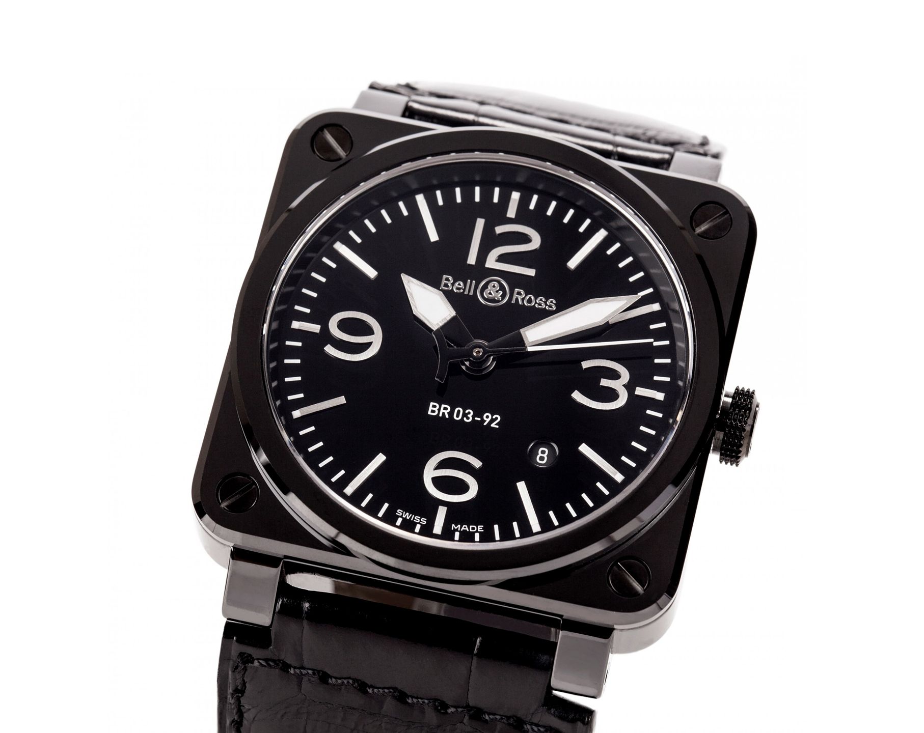 Bell & Ross Aviation BR 03-92 Ceramic Black Dial 42 mm Automatic Watch For Men - 4