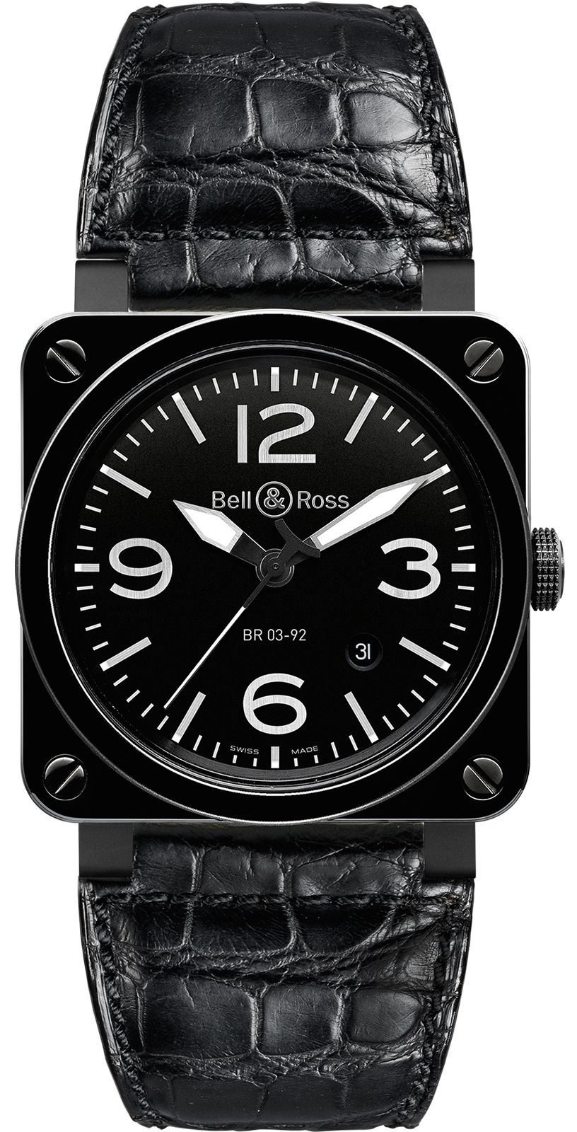 Bell & Ross Aviation BR 03-92 Ceramic Black Dial 42 mm Automatic Watch For Men - 1