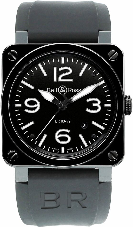 Bell & Ross Aviation BR 03-92 Ceramic Black Dial 42 mm Automatic Watch For Men - 1