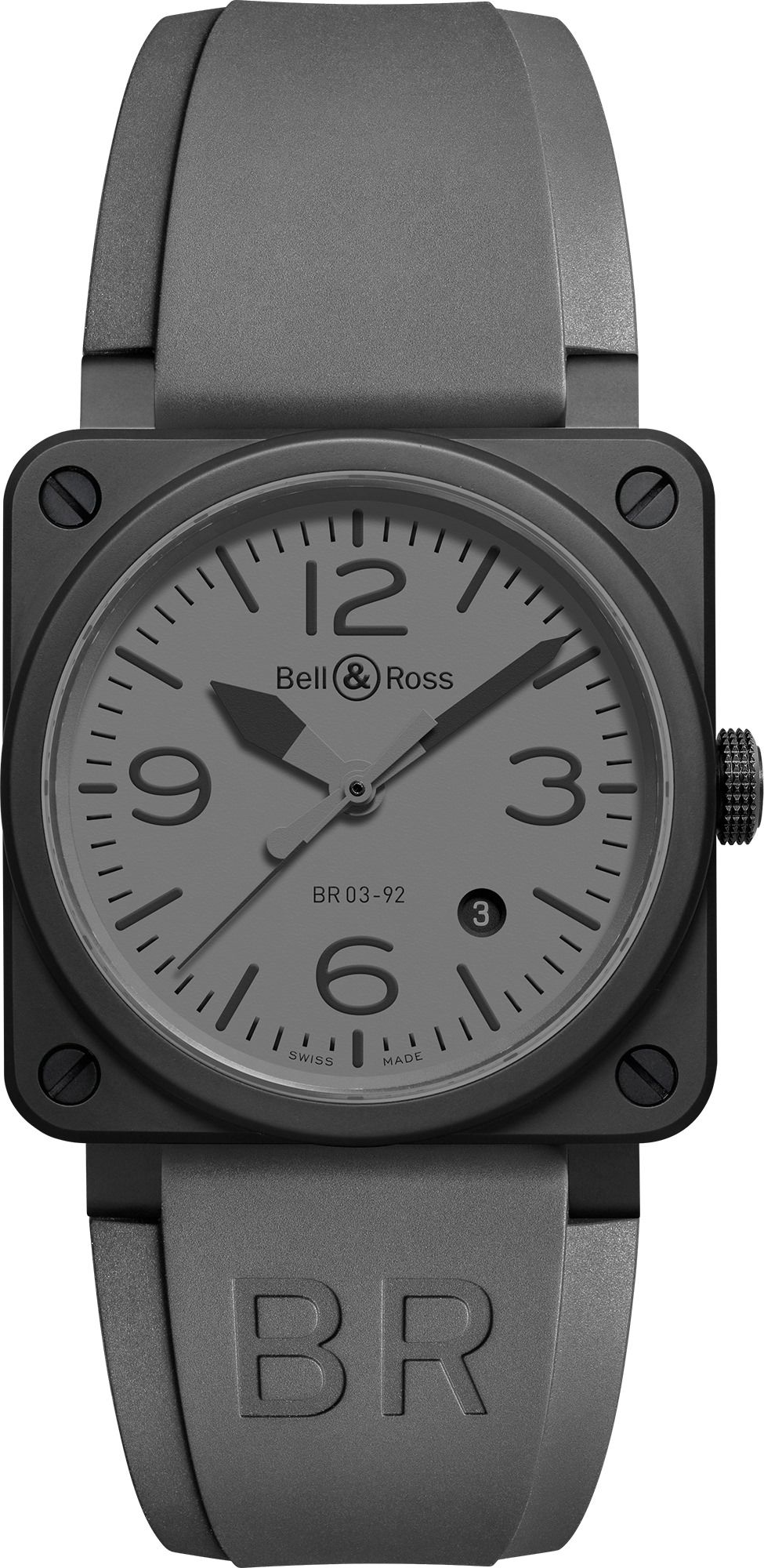 Bell & Ross Aviation BR 03-92 Ceramic Grey Dial 42 mm Automatic Watch For Men - 1