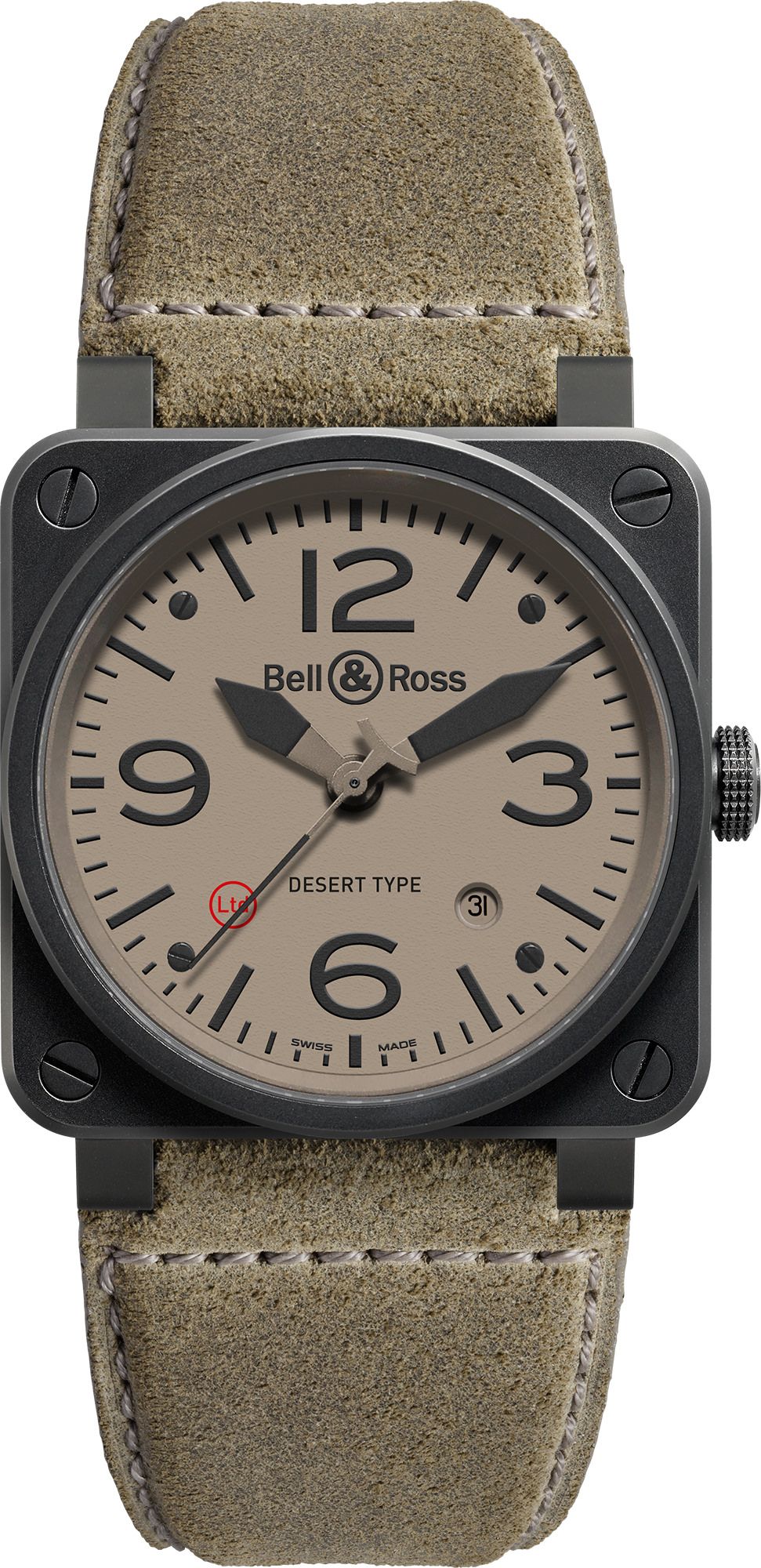 Bell & Ross Aviation BR 03 Cream Dial 42 mm Automatic Watch For Men - 1