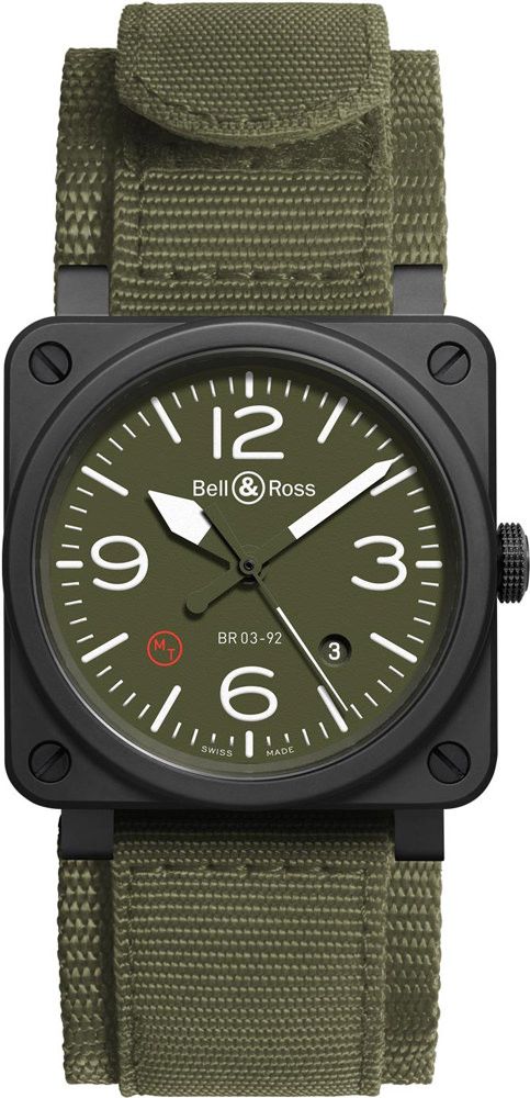 Bell & Ross Aviation  Green Dial 42 mm Automatic Watch For Men - 1