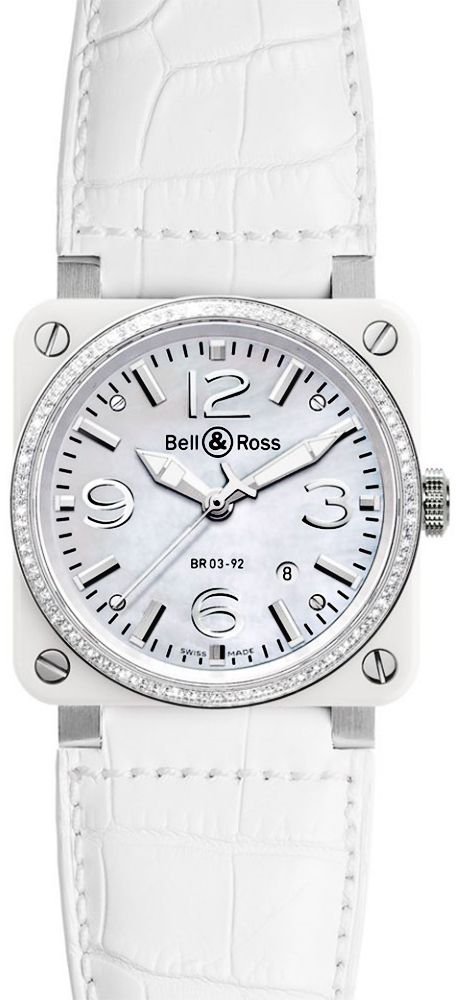 Bell & Ross Aviation BR 03-92 Ceramic White Dial 42 mm Automatic Watch For Men - 1