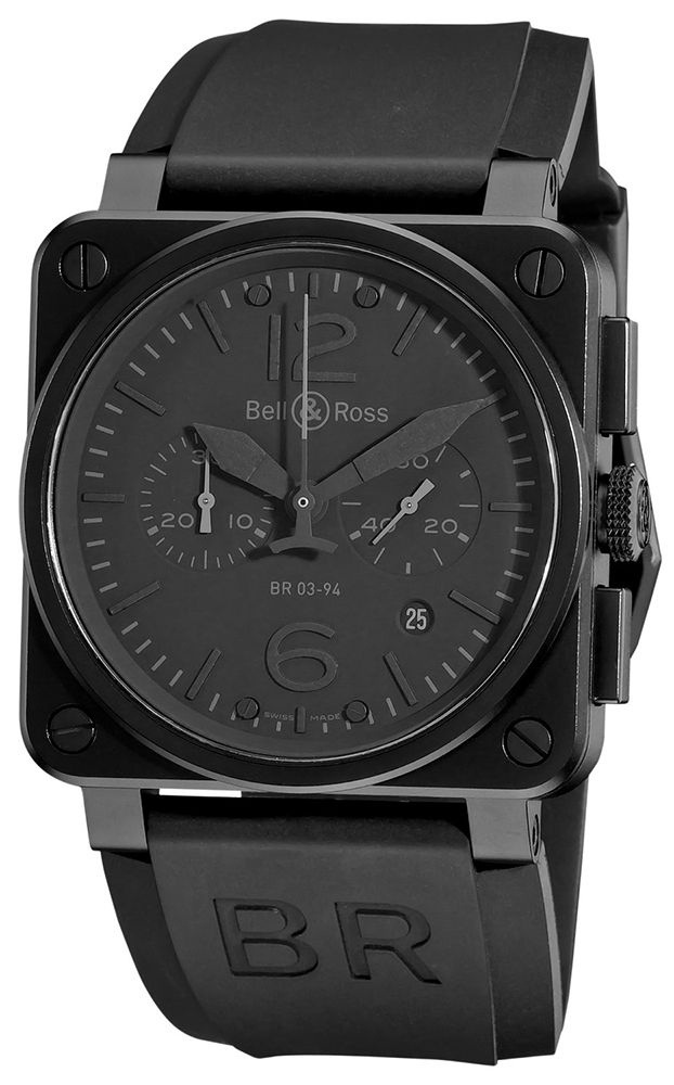 Bell & Ross Aviation BR 03-94 Chronographe Black Dial 42 mm Automatic Watch For Men - 1