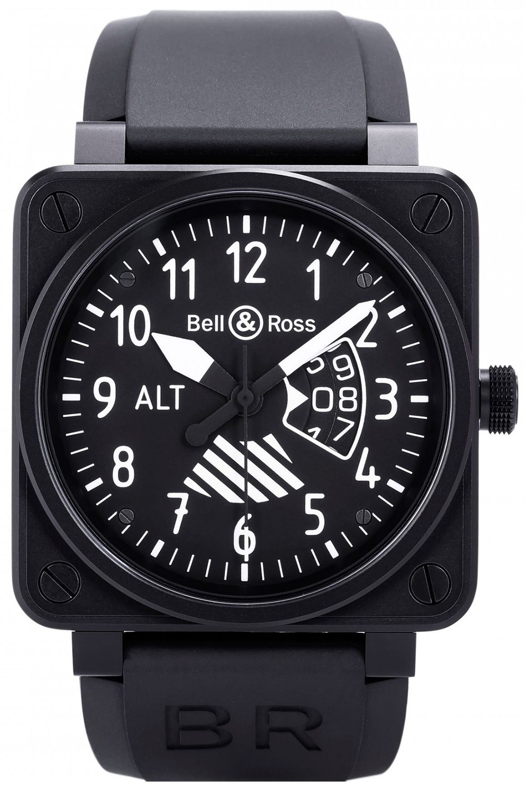 Bell & Ross Aviation BR 01 Flight Instruments Black Dial 46 mm Automatic Watch For Men - 1