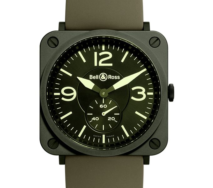 Bell & Ross Aviation BR S Quartz Green Dial 39 mm Quartz Watch For Men - 2