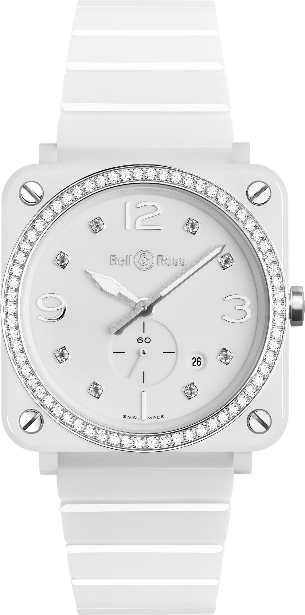 Bell & Ross Aviation BR S Quartz White Dial 39 mm Quartz Watch For Women - 1