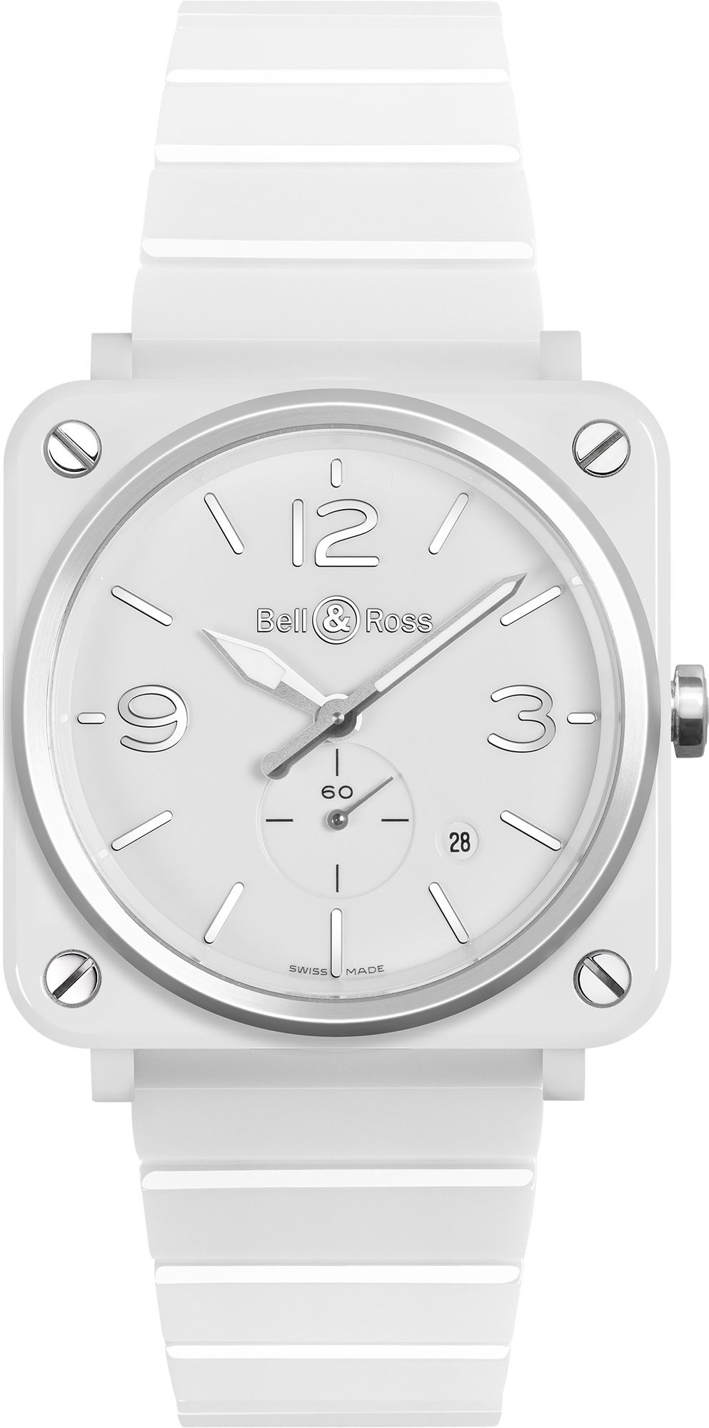 Bell & Ross Aviation BR S Quartz White Dial 39 mm Quartz Watch For Men - 1