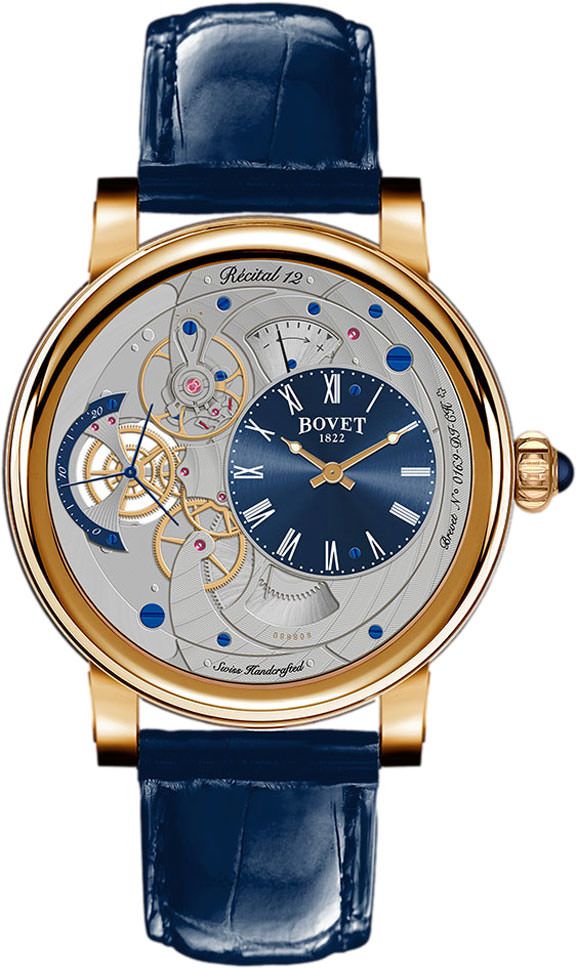 Bovet Dimier Récital 12 Blue Dial 42 mm Manual Winding Watch For Men - 1