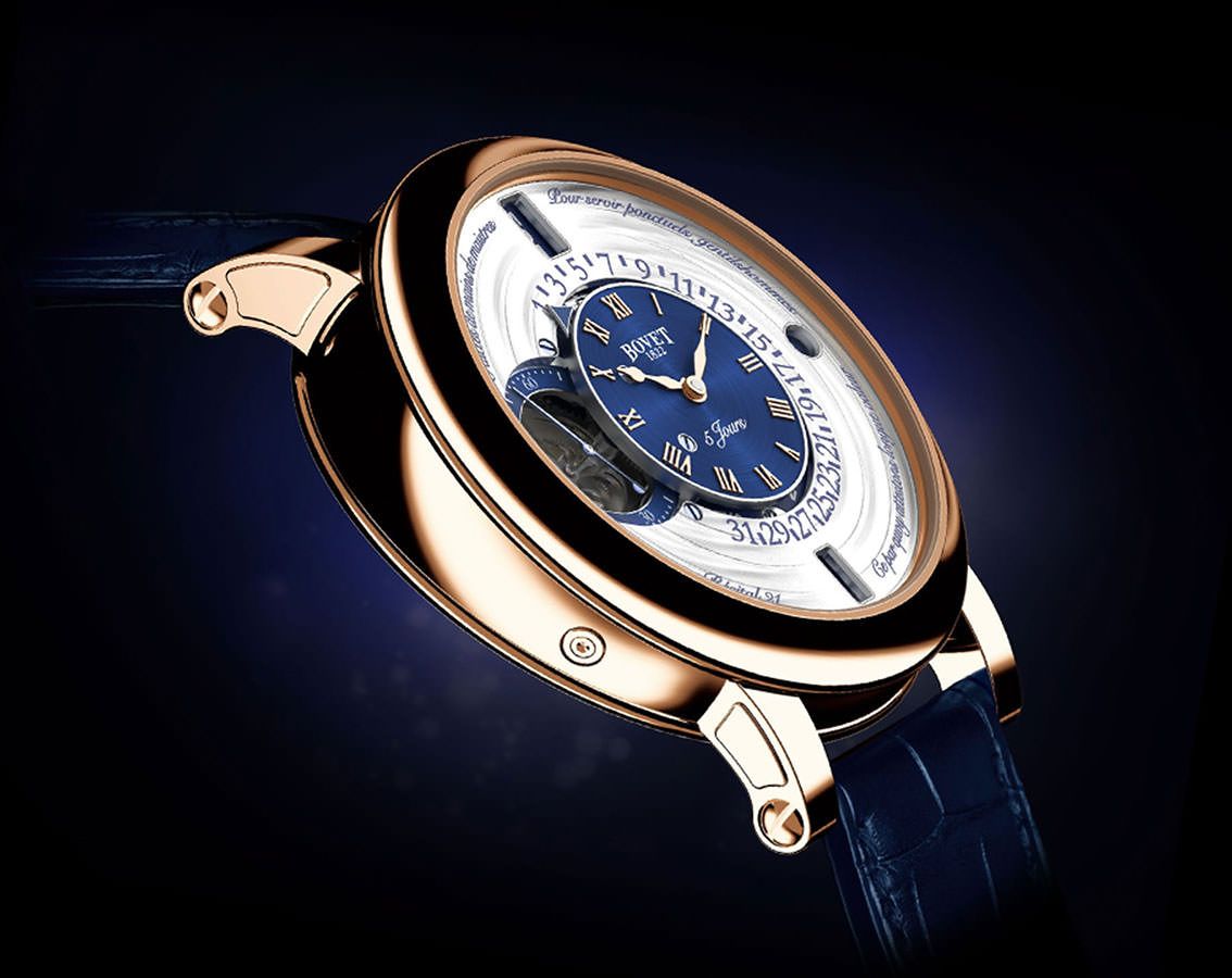 Bovet Dimier Récital 21 Blue Dial 44.4 mm Manual Winding Watch For Men - 2