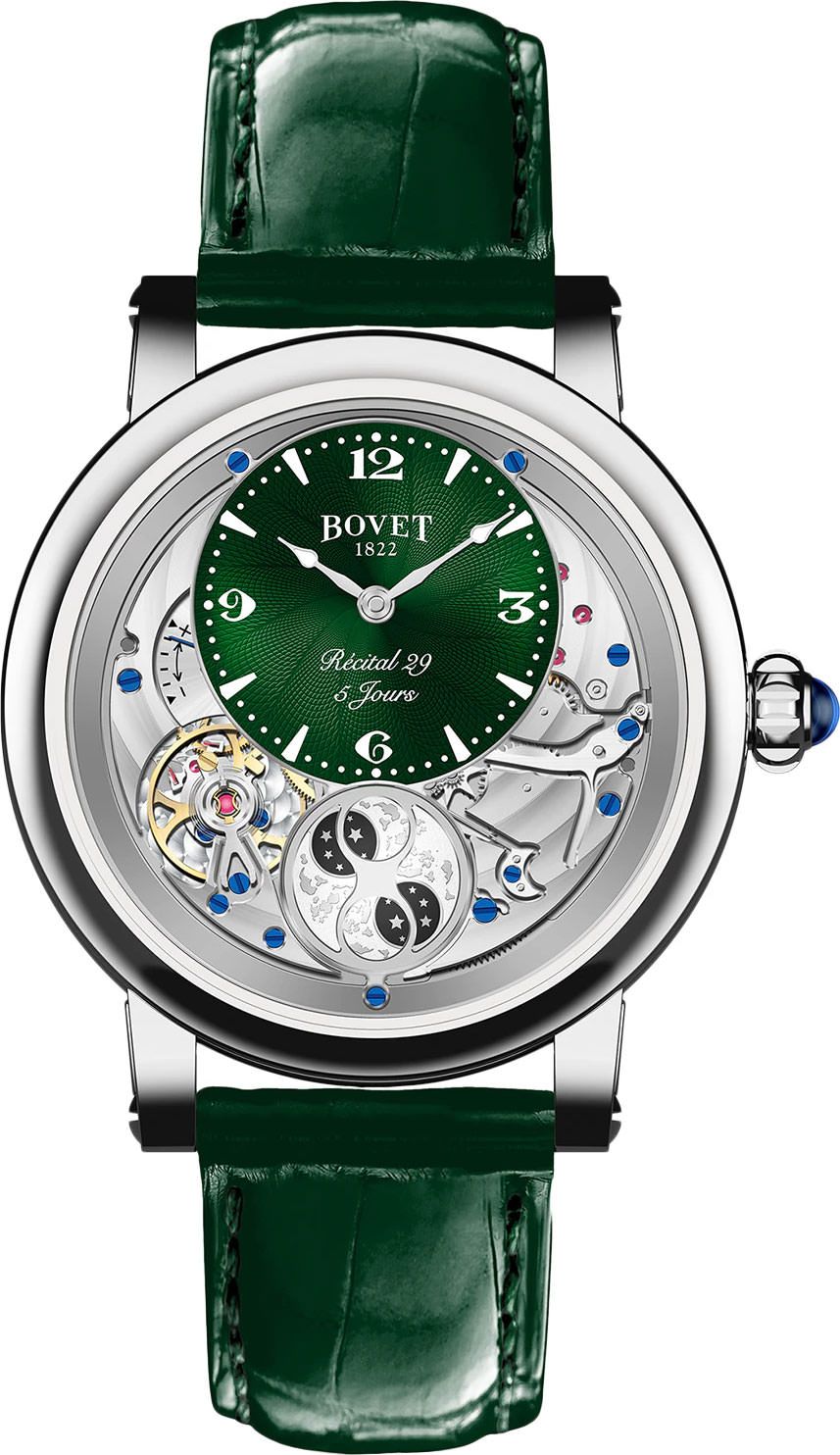 Bovet Dimier Récital 29 Green Dial 42 mm Manual Winding Watch For Men - 1